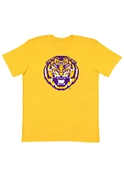 LSU Tigers Gold Vault Logo Short Sleeve T Shirt
