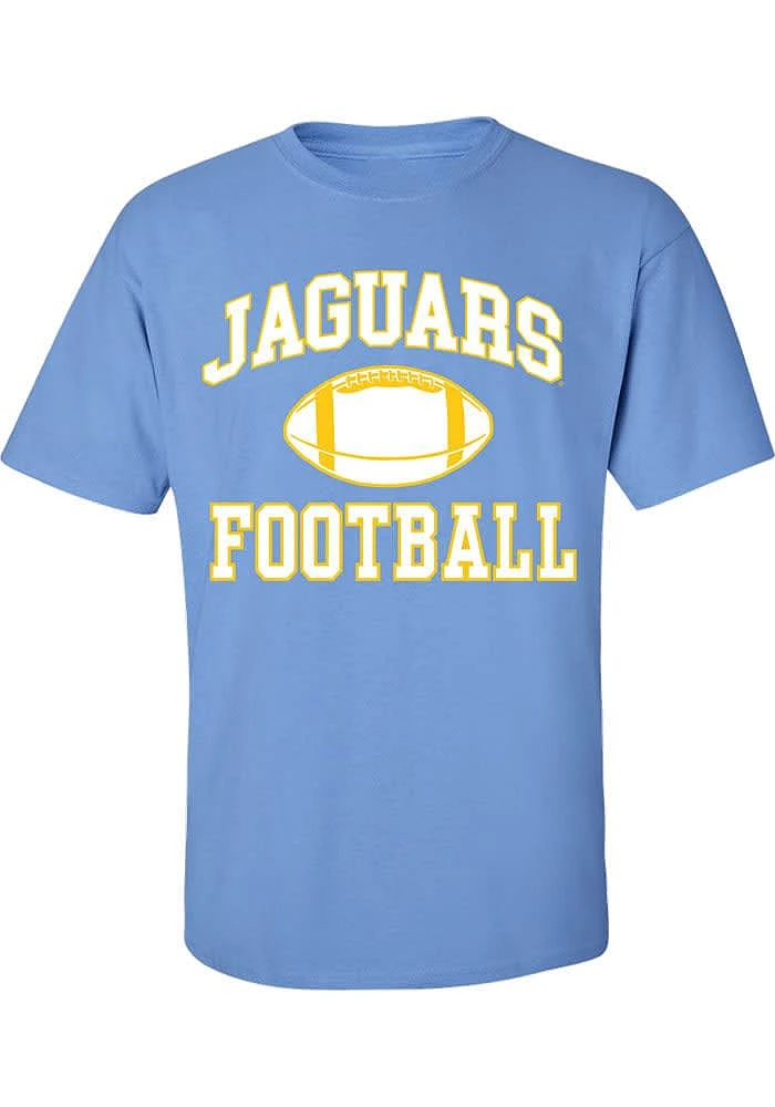 Southern University Jaguars Light Blue Football Short Sleeve T Shirt