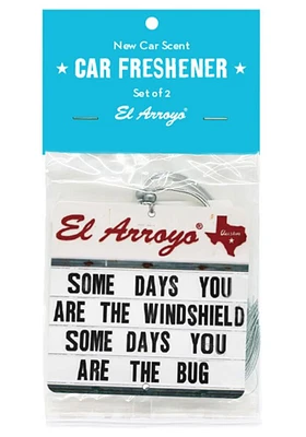 Texas Set of 2 Design Auto Air Fresheners - White