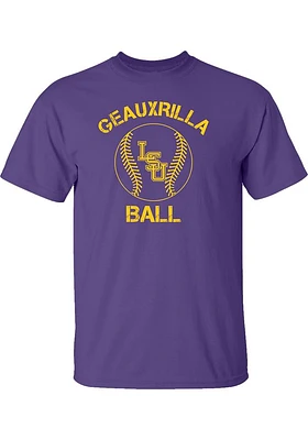 LSU Tigers Purple Geauxrilla Ball Short Sleeve T Shirt
