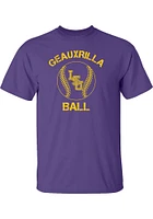 LSU Tigers Purple Geauxrilla Ball Short Sleeve T Shirt