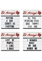 Texas Set of 4 Graphic Coaster