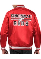 Starter Cincinnati Reds Mens Stacked Logo Medium Weight Jacket