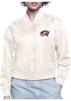 Starter Columbus Blue Jackets Womens White Circe Logo Medium Weight Jacket