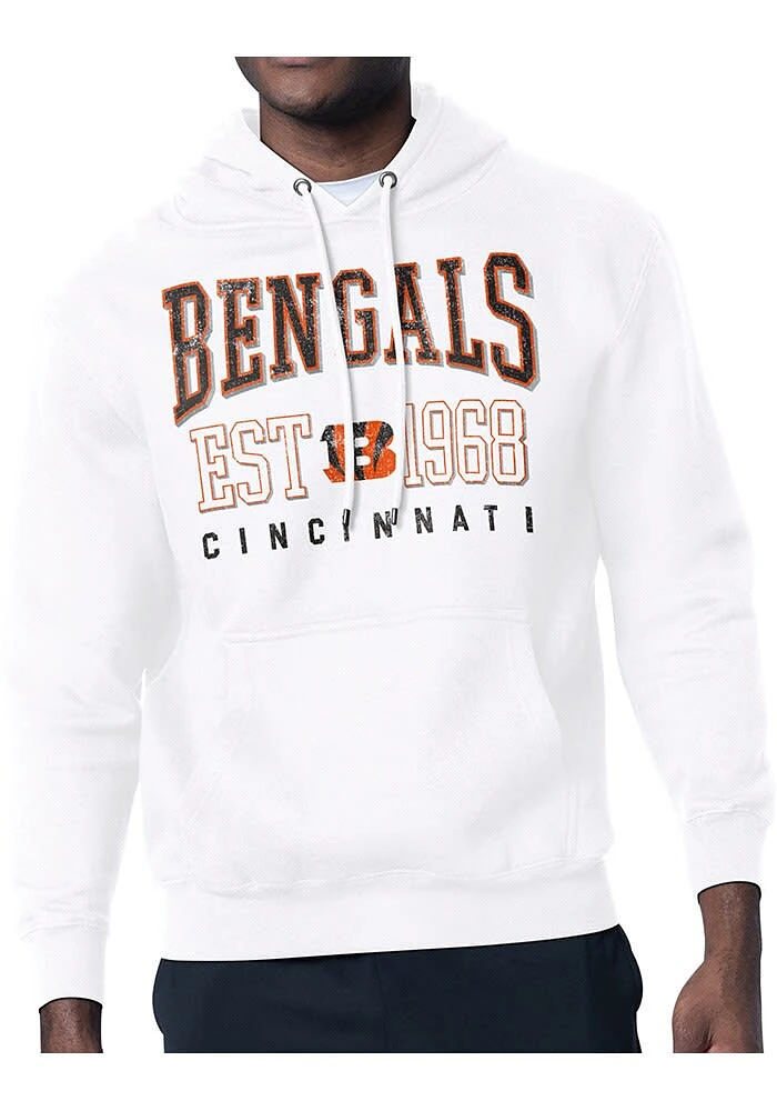 Starter Cincinnati Bengals Mens Retro Long Sleeve Hoodie