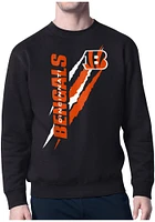 Starter Cincinnati Bengals Mens Color Scratch Long Sleeve Crew Sweatshirt