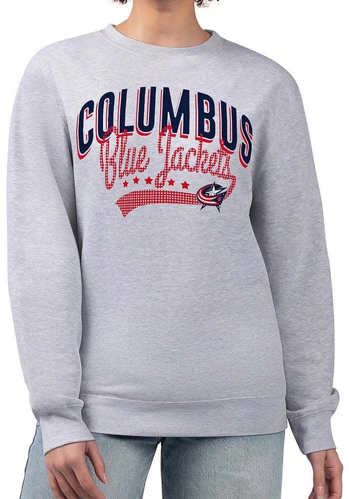 4Her Columbus Blue Jackets Womens Filigree Crew Sweatshirt