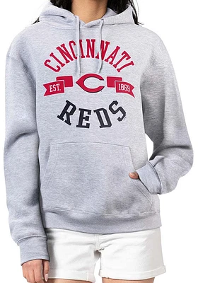 4Her Cincinnati Reds Womens Grey City Hooded Sweatshirt