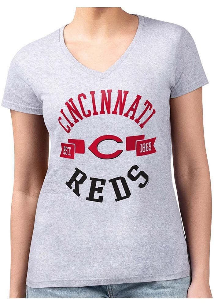 4Her Cincinnati Reds Womens City Fitted Short Sleeve T-Shirt