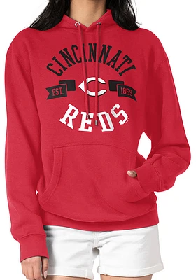 4Her Cincinnati Reds Womens Red City Hooded Sweatshirt