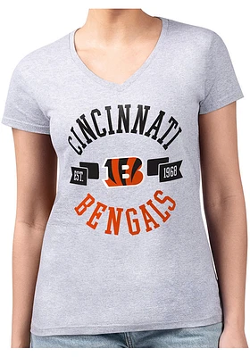 4Her Cincinnati Bengals Womens City Fitted Design Short Sleeve T-Shirt