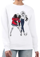 4Her Columbus Blue Jackets Womens Hockey Girls Crew Sweatshirt