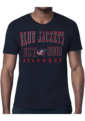 Starter Columbus Blue Jackets Navy Retro Short Sleeve T Shirt