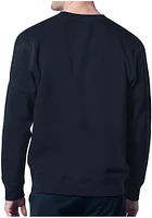 Starter Columbus Blue Jackets Mens Navy Color Scratch Long Sleeve Crew Sweatshirt