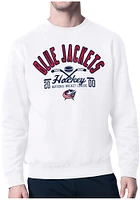 Starter Columbus Blue Jackets Mens Half Ball Long Sleeve Crew Sweatshirt