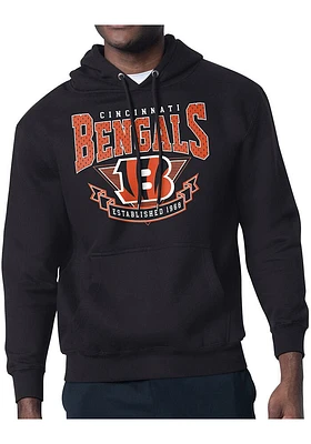 Starter Cincinnati Bengals Mens Mesh 80s Logo Long Sleeve Hoodie