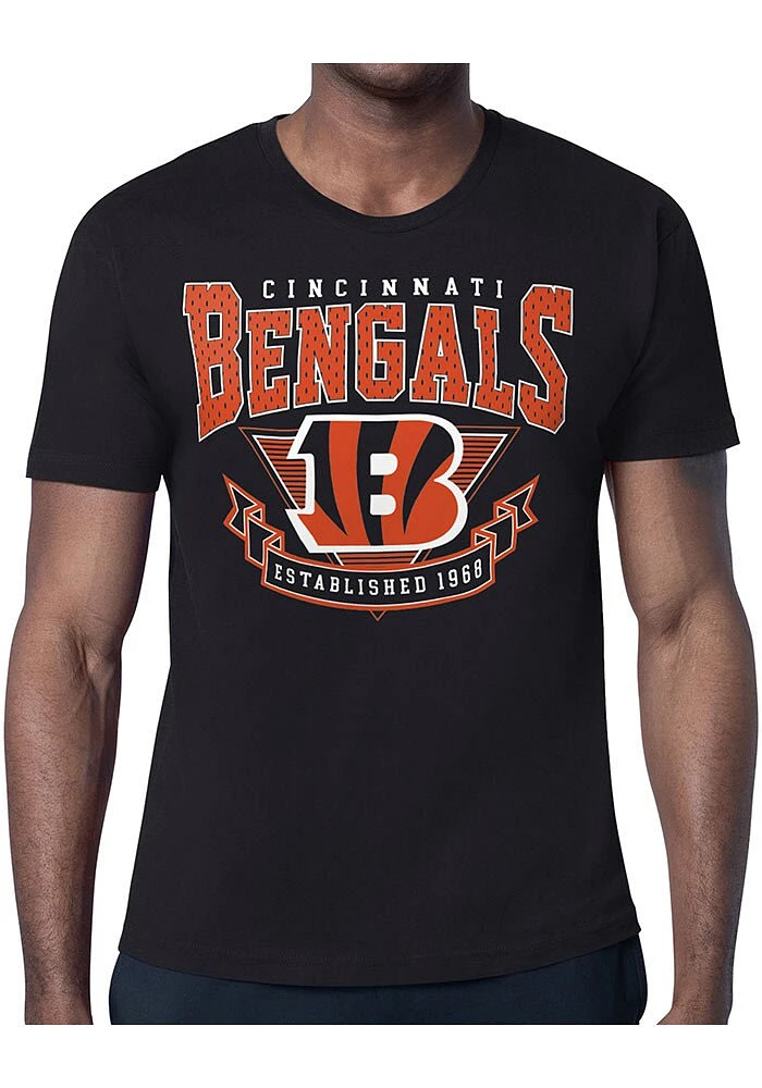 Starter Cincinnati Bengals Mesh 80s Logo Short Sleeve T Shirt