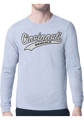 Cincinnati Bengals Grey Tailsweep Long Sleeve T Shirt