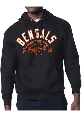 Starter Cincinnati Bengals Mens Half Ball Long Sleeve Hoodie