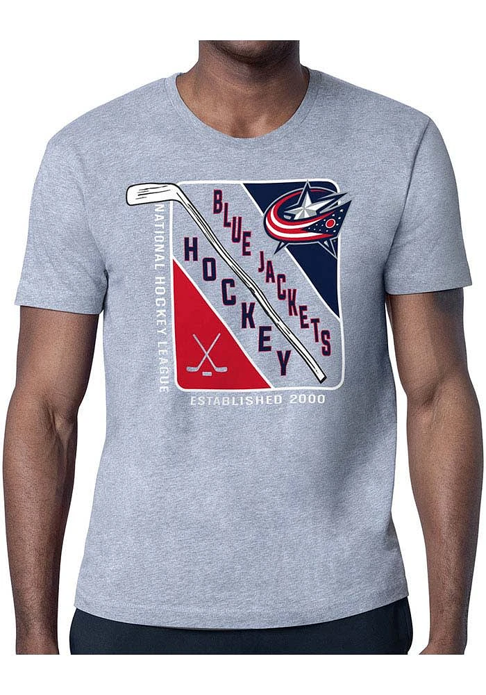 Starter Columbus Blue Jackets Shield Short Sleeve T Shirt