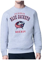 Starter Columbus Blue Jackets Mens Logo Long Sleeve Crew Sweatshirt