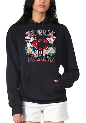 4Her Cincinnati Reds Womens Flowers Hooded Sweatshirt