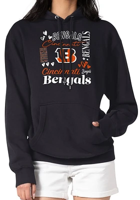 4Her Cincinnati Bengals Womens Collage Hooded Sweatshirt