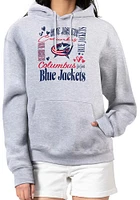 4Her Columbus Blue Jackets Womens Collage Hooded Sweatshirt