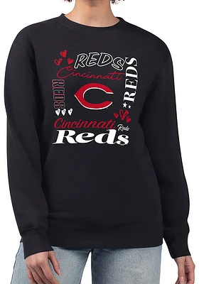 4Her Cincinnati Reds Womens Collage Crew Sweatshirt