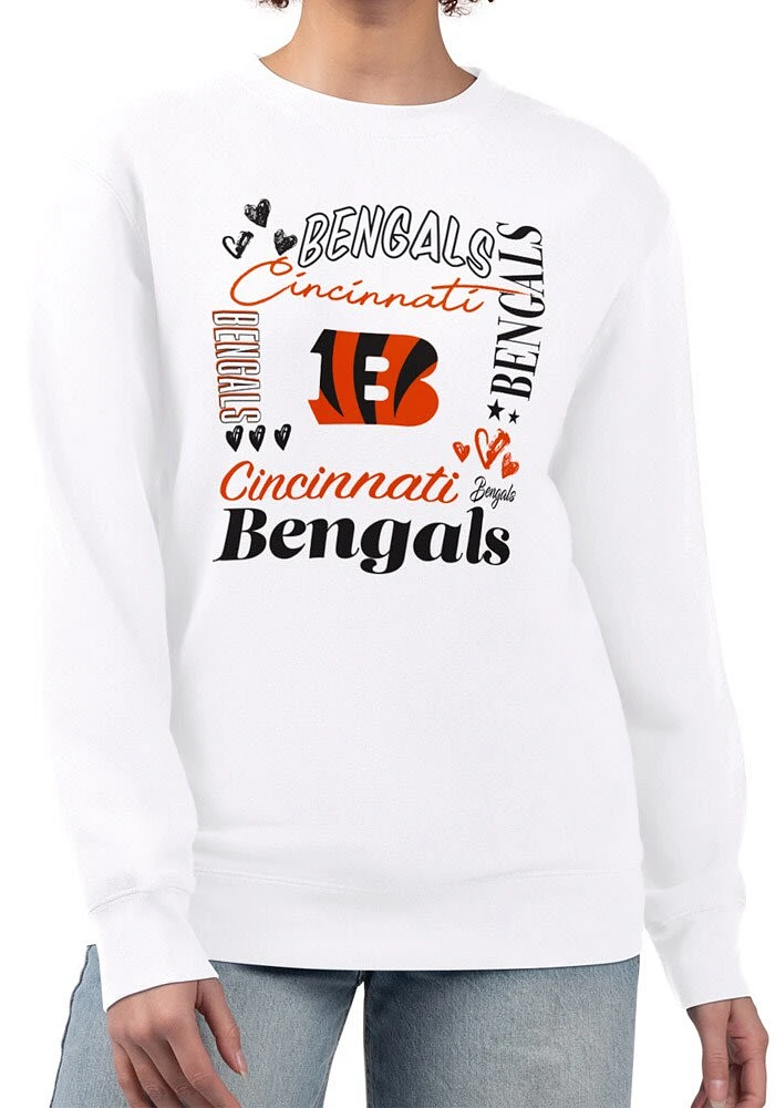 4Her Cincinnati Bengals Womens Collage Crew Sweatshirt