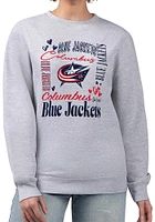 4Her Columbus Blue Jackets Womens Collage Crew Sweatshirt