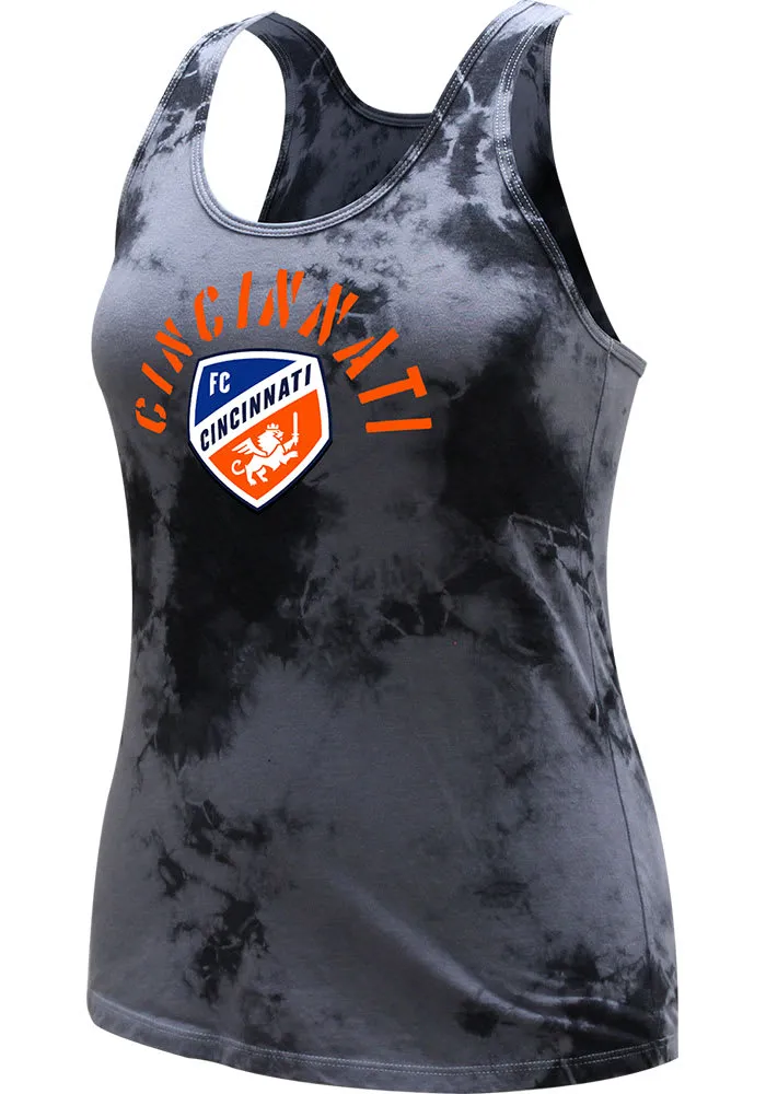 FC Cincinnati Womens Grey Crystal Dye Tank Top