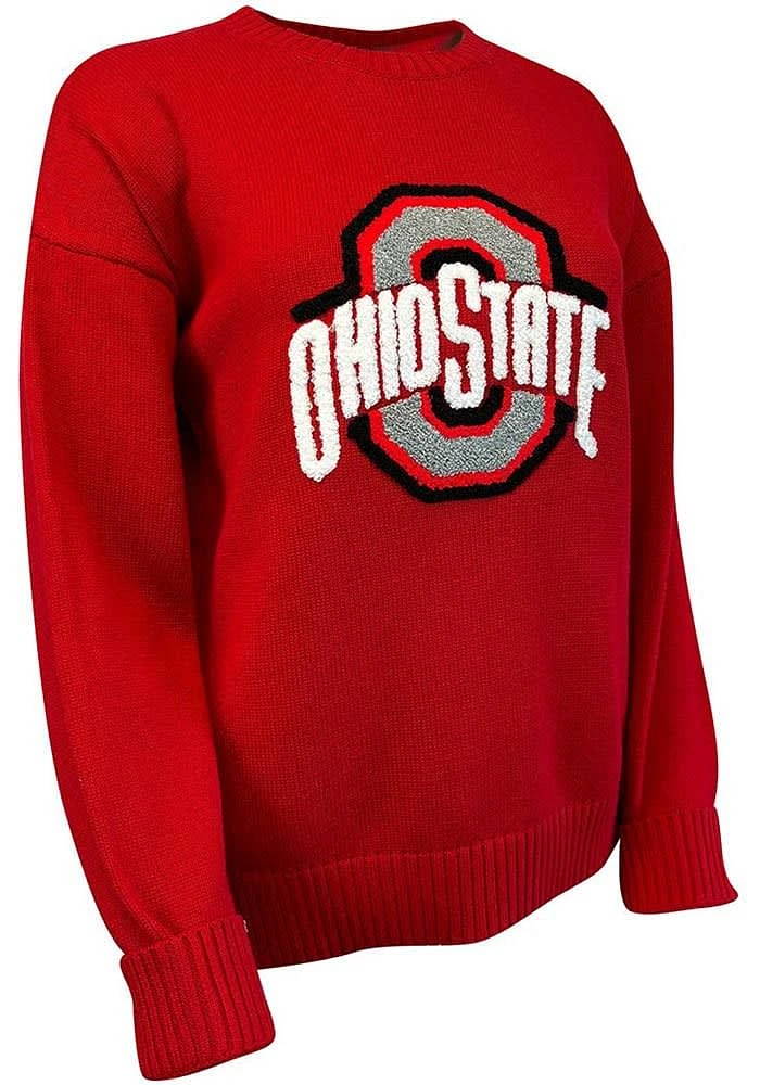 Ohio State Buckeyes Womens Red Jennifer Long Sleeve Sweater