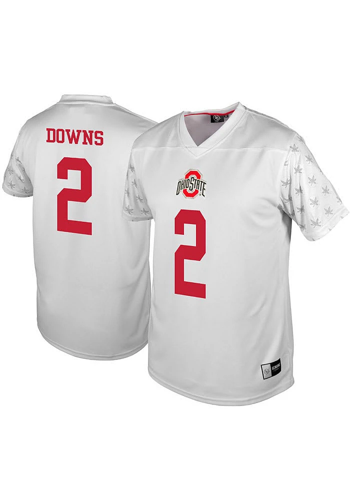 Caleb Downs  Ohio State Buckeyes White Player Football Jersey