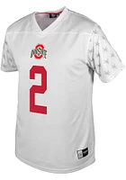 Caleb Downs  Ohio State Buckeyes White Player Football Jersey