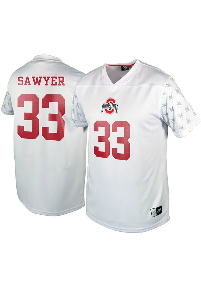 Jack Sawyer  Ohio State Buckeyes White Player Football Jersey