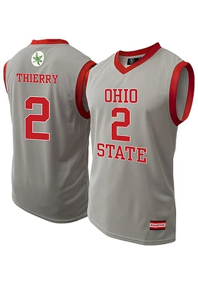 Taylor Thierry  Ohio State Buckeyes Grey NIL Basketball Jersey