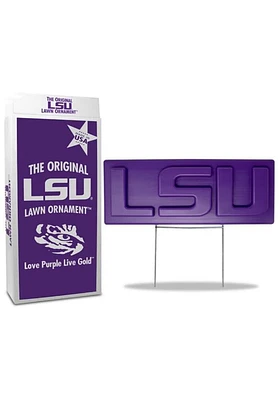 LSU Tigers Lawn Ornament Yard Sign - Purple