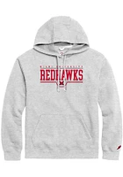 Miami RedHawks Mens Grey Field Goal Flat Name Long Sleeve Hoodie