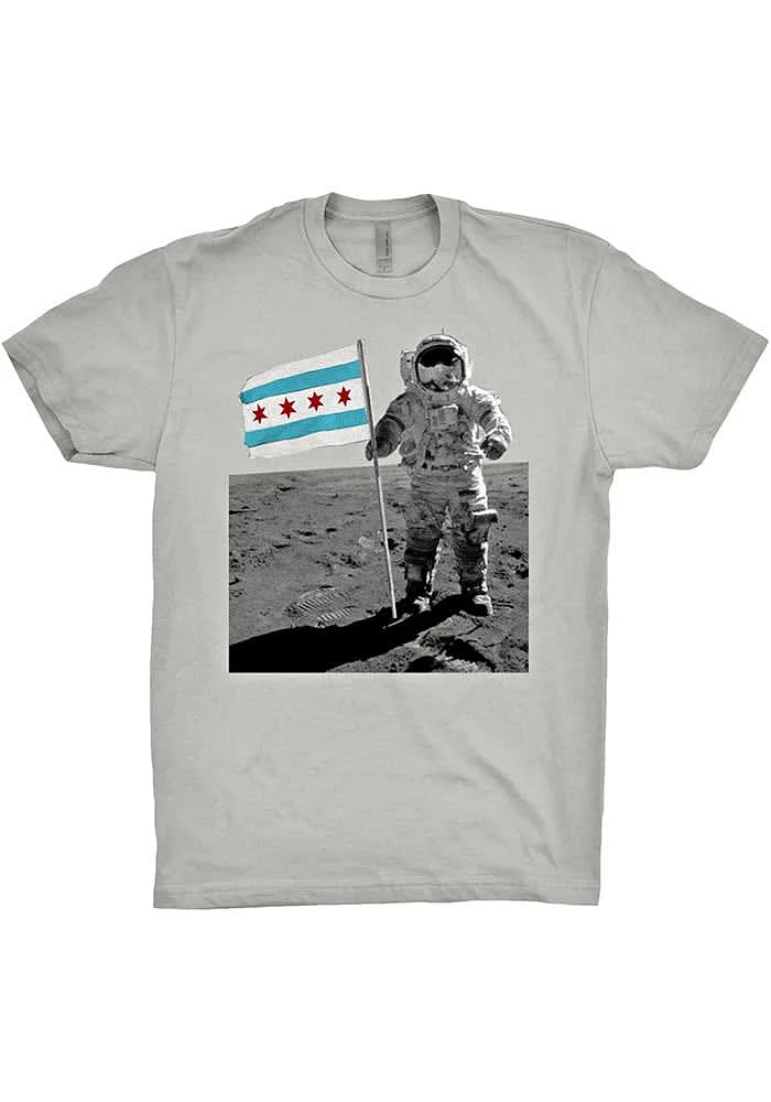 Chitown Clothing Chicago Grey Moon Man Short Sleeve T Shirt