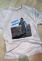 Chitown Clothing Chicago Grey Moon Man Short Sleeve T Shirt