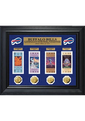 Buffalo Bills Super Bowl 4 Ticket Collection Plaque