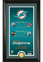 Miami Dolphins Legacy Bronze Coin Photo Mint Plaque
