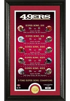 San Francisco 49ers Legacy Bronze Coin Photo Mint Plaque