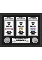 Las Vegas Raiders Super Bowl Banner Collection Plaque