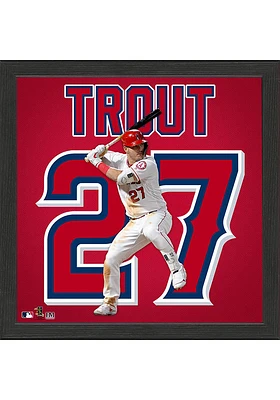 Los Angeles Angels Trout Impact Jersey Plaque