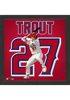 Los Angeles Angels Trout Impact Jersey Plaque