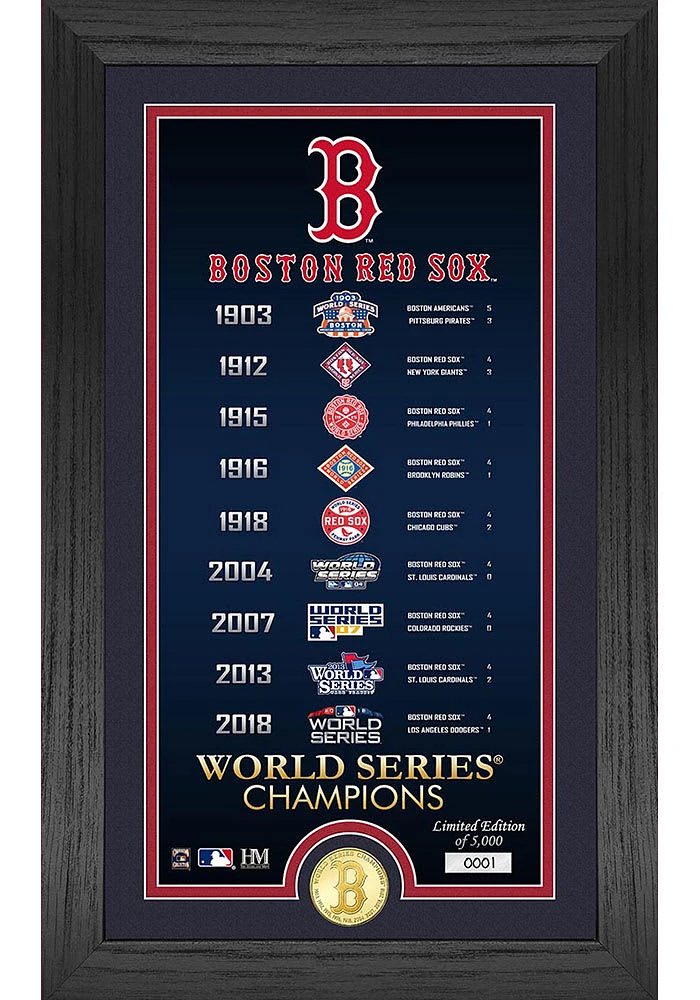 Boston Red Sox Legacy Supreme Bronze Coin Photo Mint Plaque