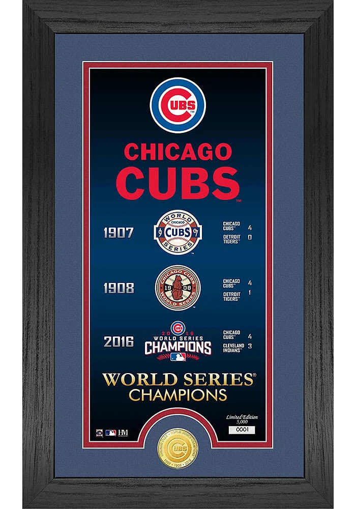 Chicago Cubs Legacy Supreme Bronze Coin Photo Mint Plaque