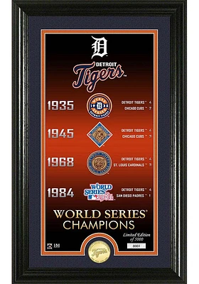 Detroit Tigers Legacy Supreme Bronze Coin Photo Mint Plaque